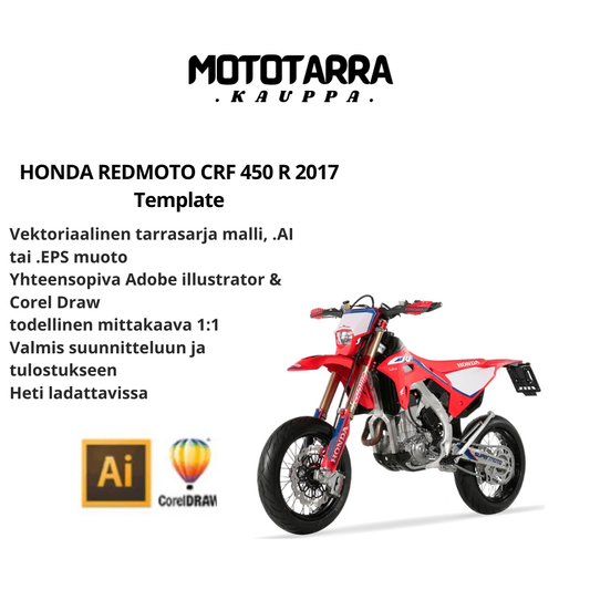 HONDA REDMOTO CRF 450 R 2017 Template