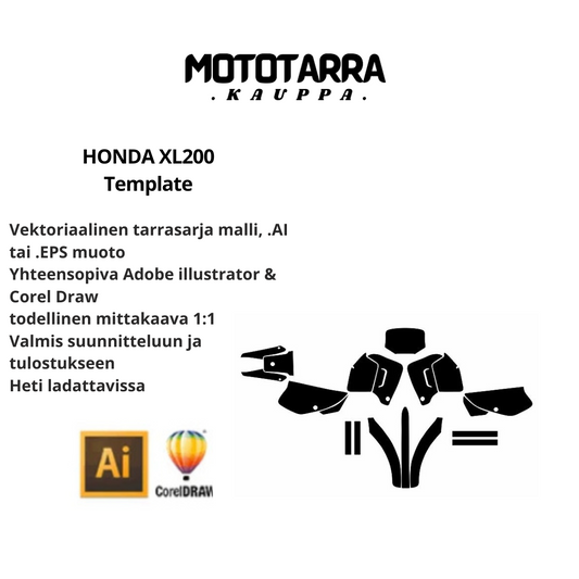 HONDA XL200 Template