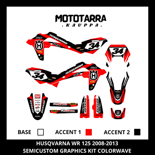 Husqvarna WR 125 2008-2013 COLORWAVE Tarrasarja