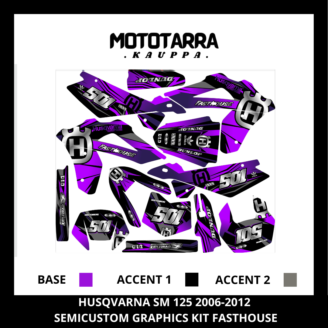 Husqvarna SM 125cc 2006-2012 FASTHOUSE Tarrasarja