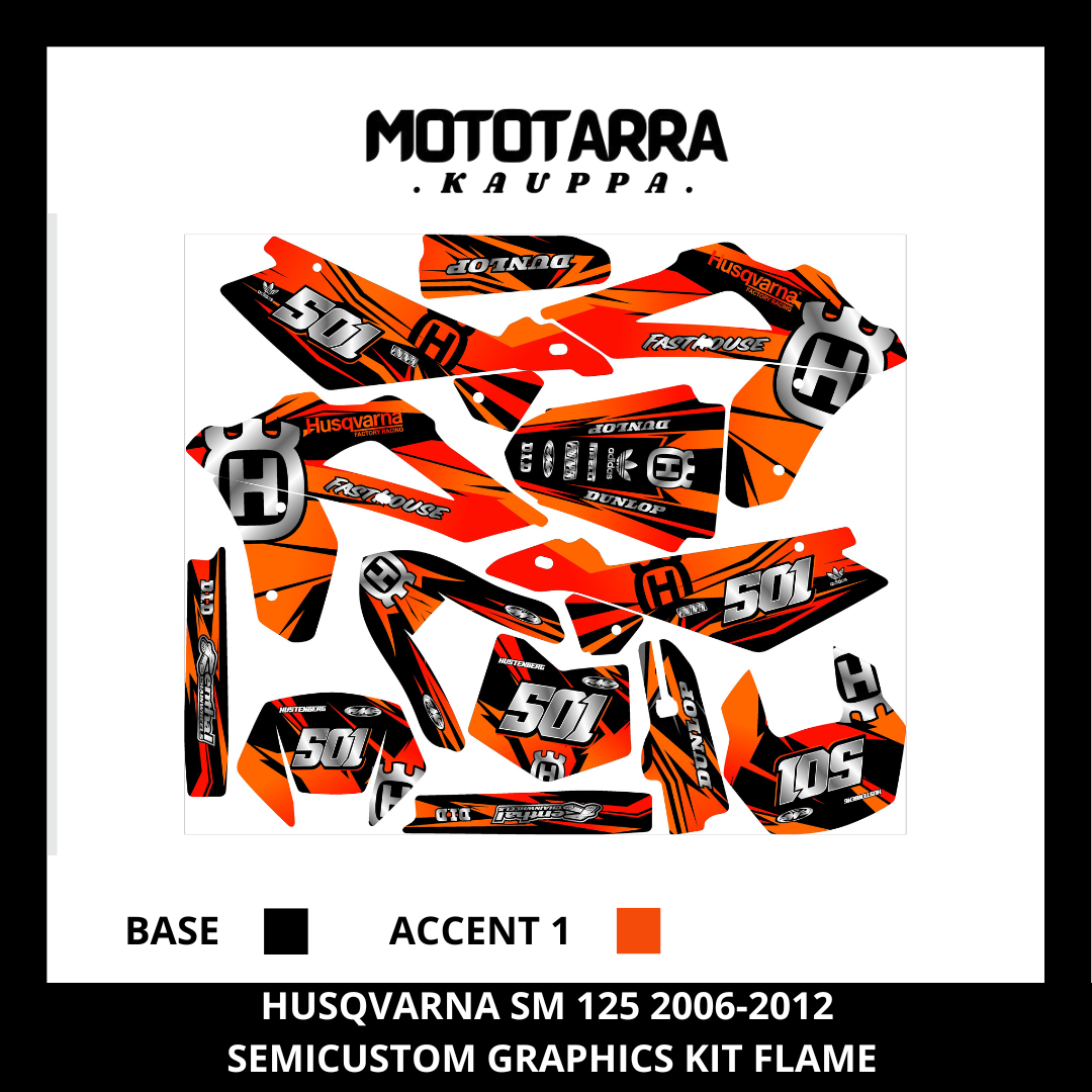 Husqvarna SM 125cc 2006-2012 FLAME Tarrasarja