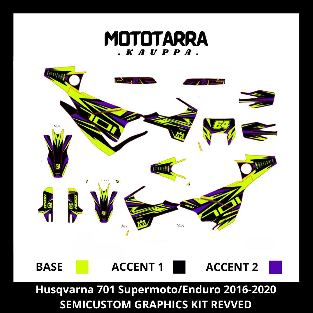 Husqvarna 701 Supermoto / Enduro 2016-2020 REVVED Tarrasarja