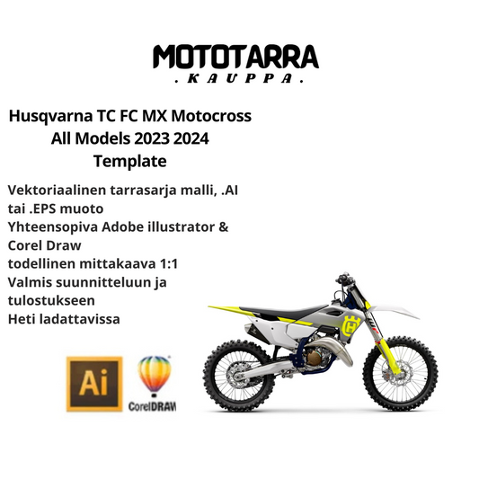 Husqvarna TC FC MX Motocross All Models 2023 2024 Template