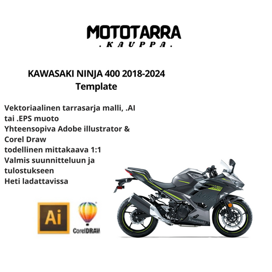 KAWASAKI NINJA 400 2018-2024 Template