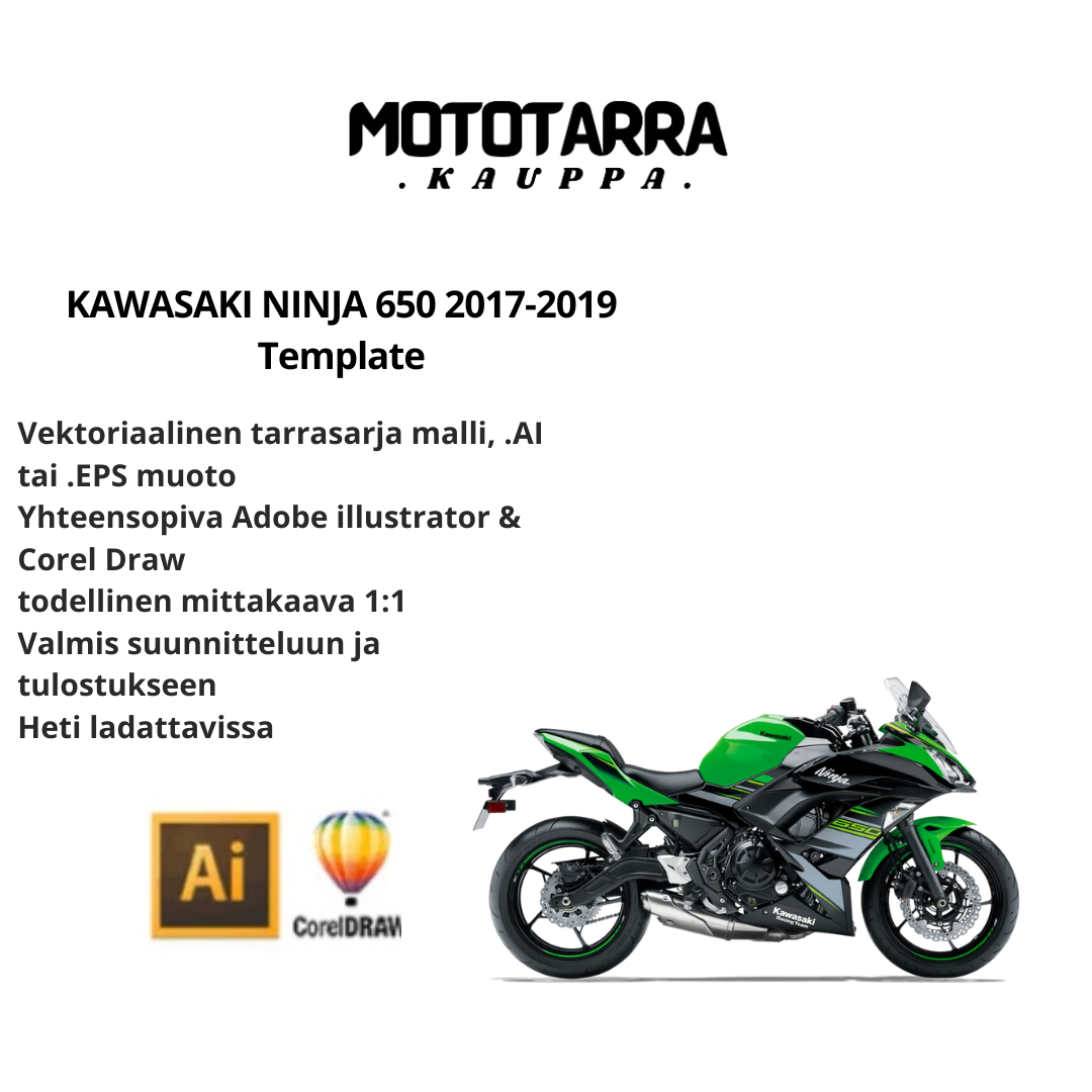 KAWASAKI NINJA 650 2017-2019 Template