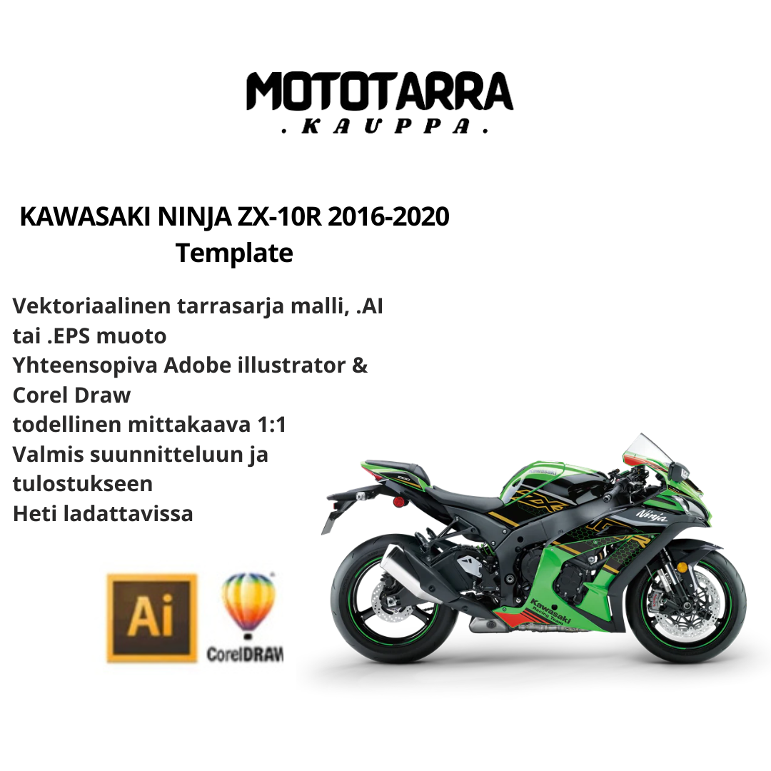 KAWASAKI NINJA ZX-10R 2016-2020 Template