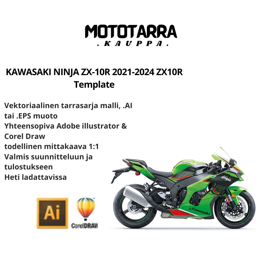 KAWASAKI NINJA ZX-10R 2021-2024 ZX10R Template