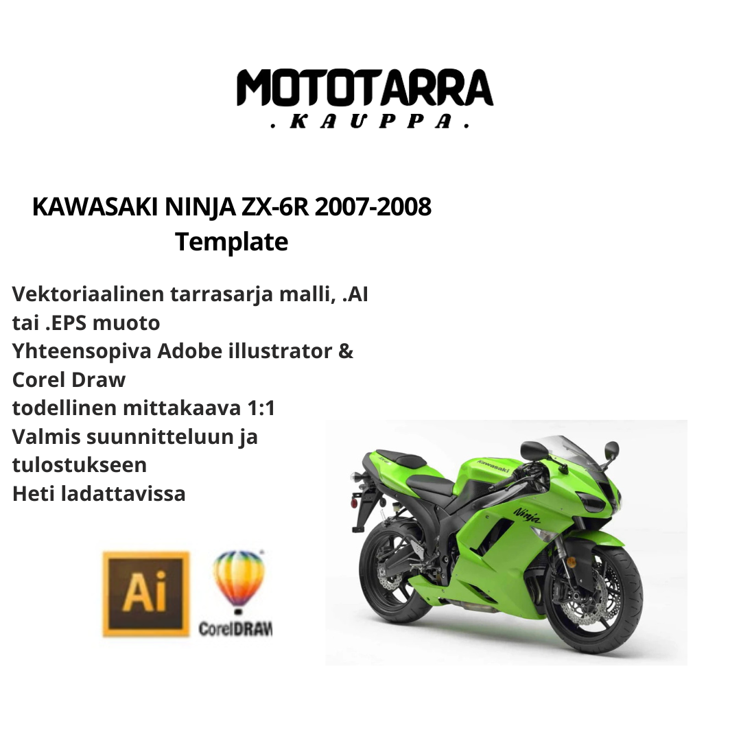 KAWASAKI NINJA ZX-6R 2007-2008 Template