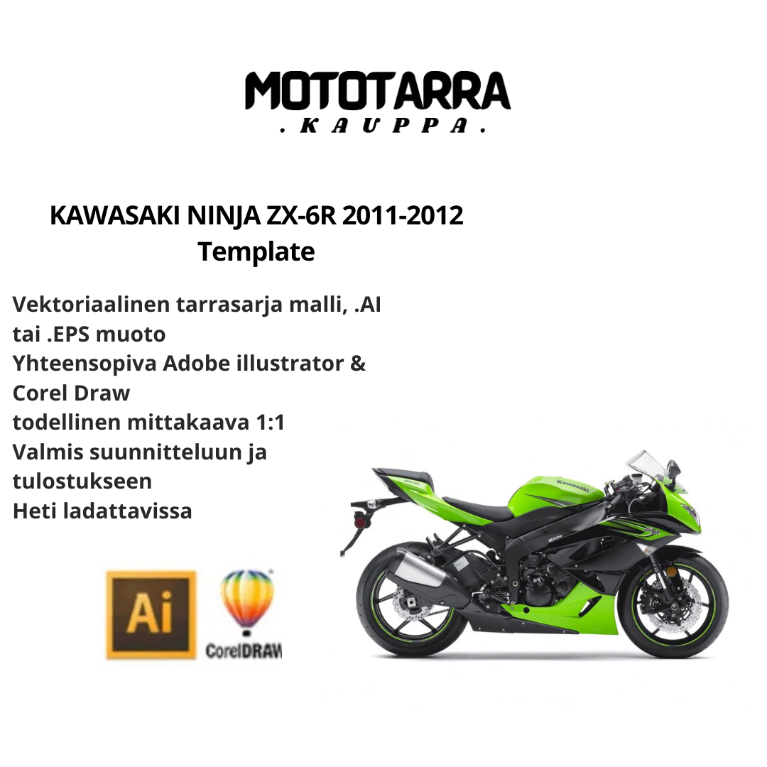 KAWASAKI NINJA ZX-6R 2011-2012 Template