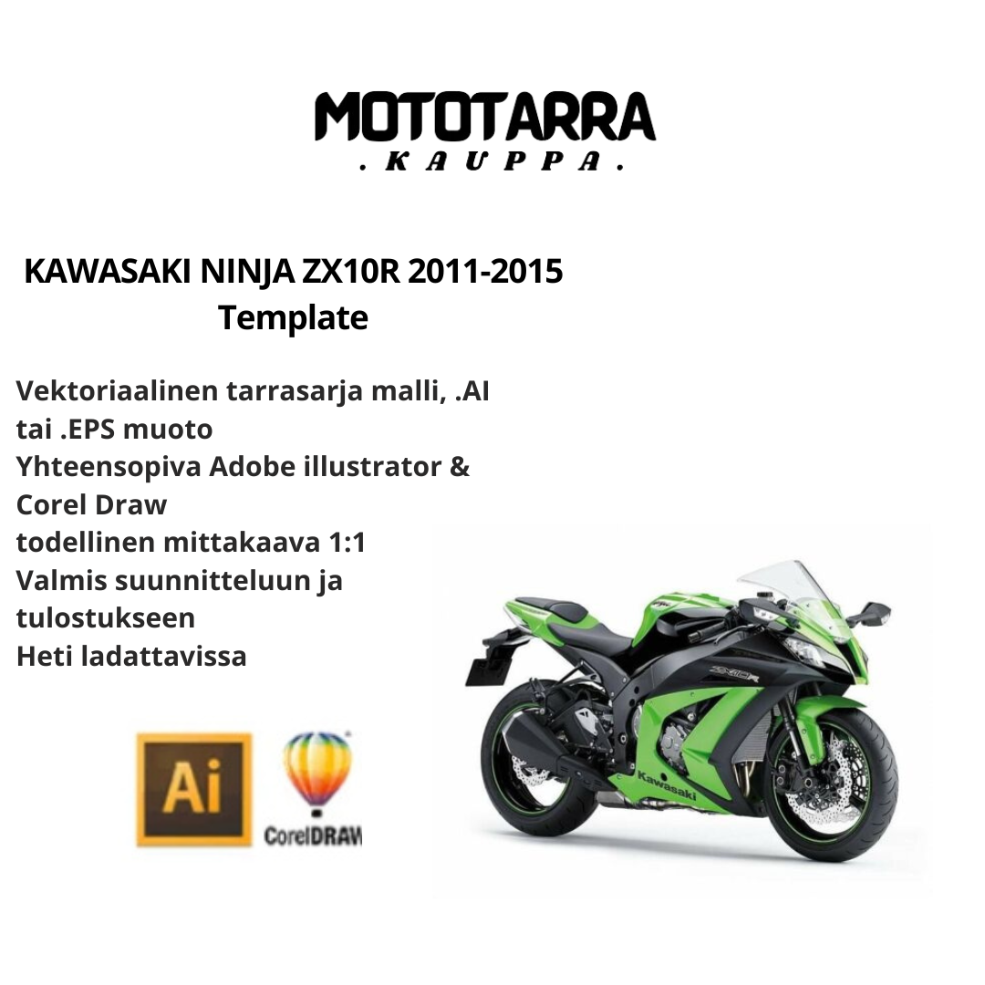 KAWASAKI NINJA ZX10R 2011-2015 Template