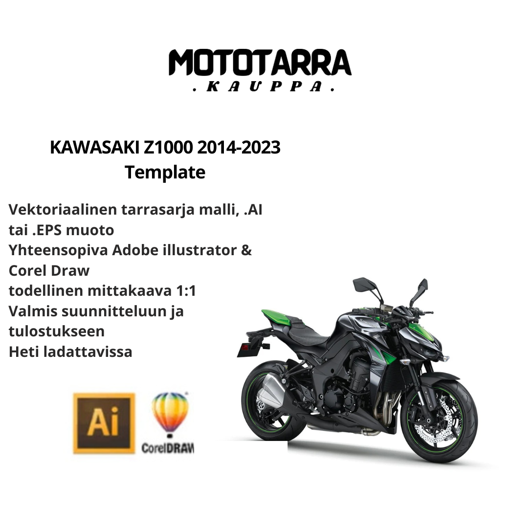 KAWASAKI Z1000 2014-2023 Template