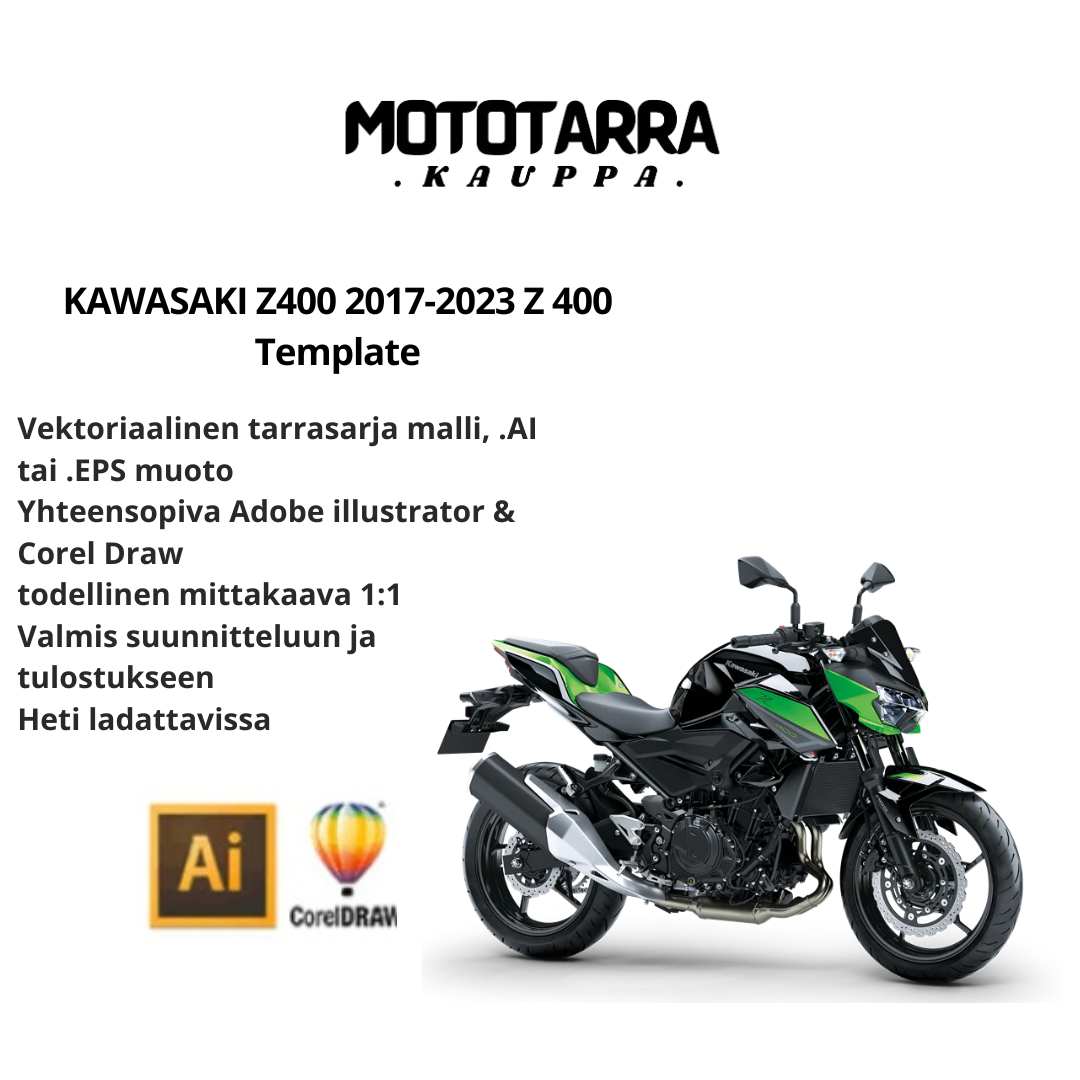 KAWASAKI Z400 2017-2023 Z 400 Template