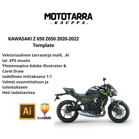 KAWASAKI Z 650 Z650 2020-2022 Template