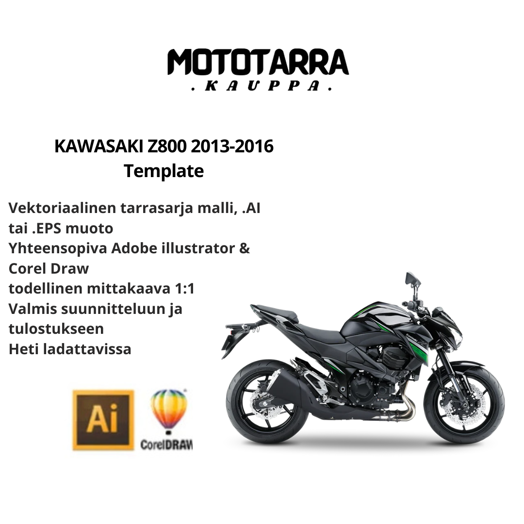 KAWASAKI Z800 2013-2016 Template