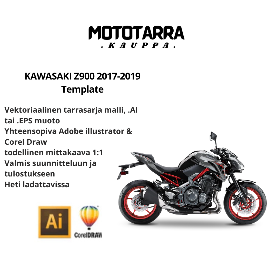 KAWASAKI Z900 2017-2019 Template