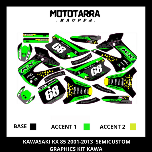 Kawasaki KX 85 2001–2013 Dekor