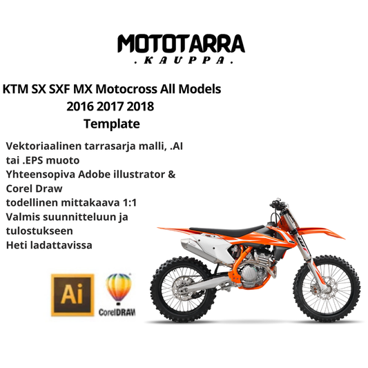 KTM SX SXF 2016 2017 2018 Template