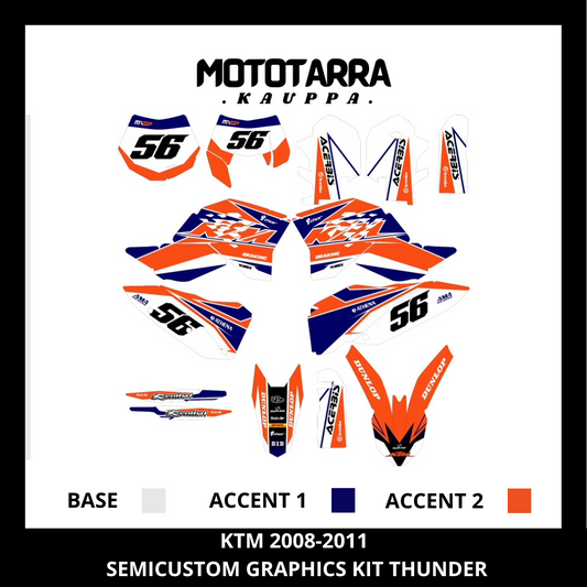 KTM EXC / EXC-F / SX / SX-F 2008-2011  THUNDER Tarrasarja
