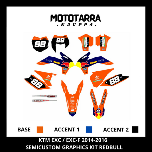 KTM EXC / EXC-F 2014-2016 REDBULL Tarrasarja
