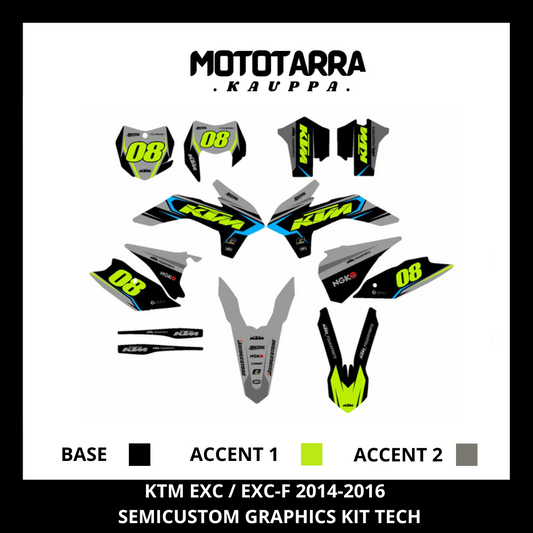 KTM EXC / EXC-F 2014-2016 TECH Tarrasarja