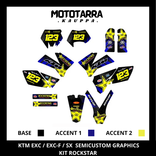 KTM EXC / EXC-F 2005-2007 ROCKSTAR Tarrasarja