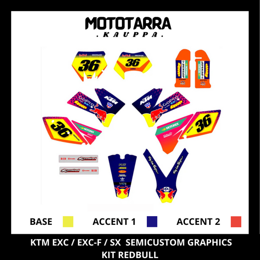 KTM EXC / EXC-F 2005-2007 REDBULL Tarrasarja