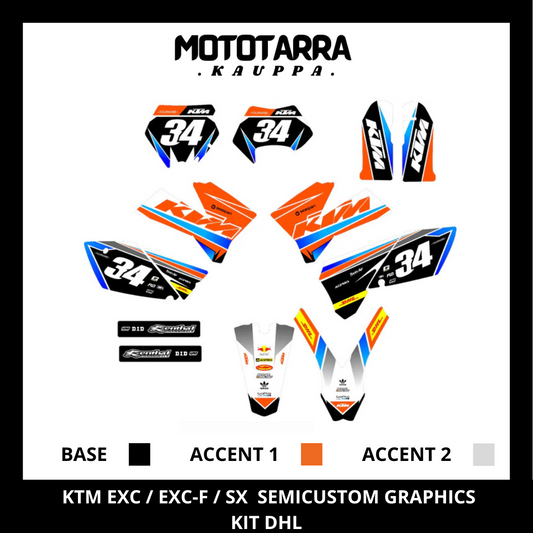 KTM EXC / EXC-F 2005-2007 DHL Tarrasarja