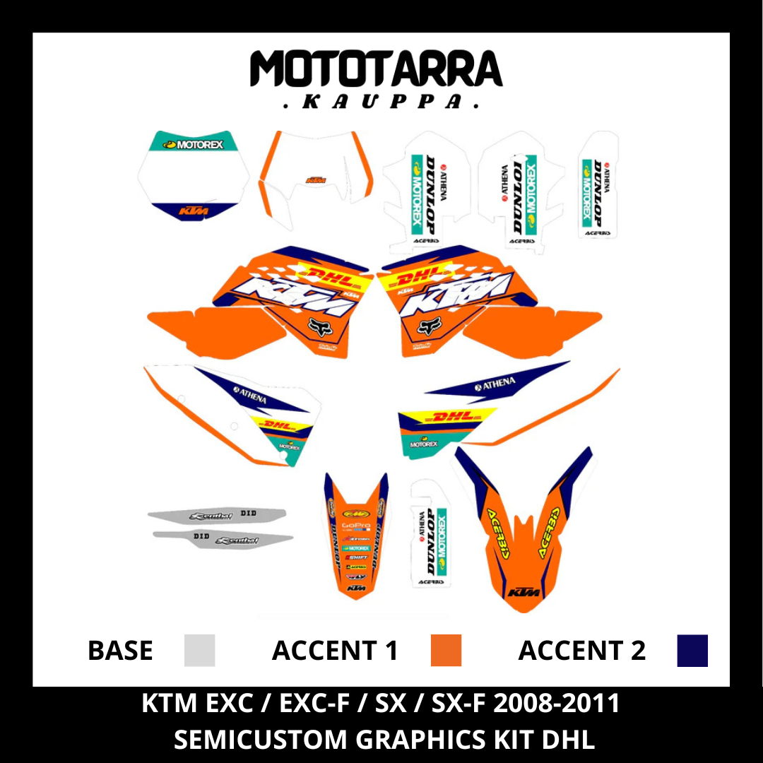 KTM EXC / EXC-F / SX / SX-F 2008-2011 DHL Tarrasarja