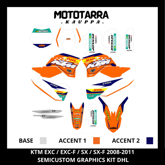 KTM EXC / EXC-F / SX / SX-F 2008-2011 Dekor