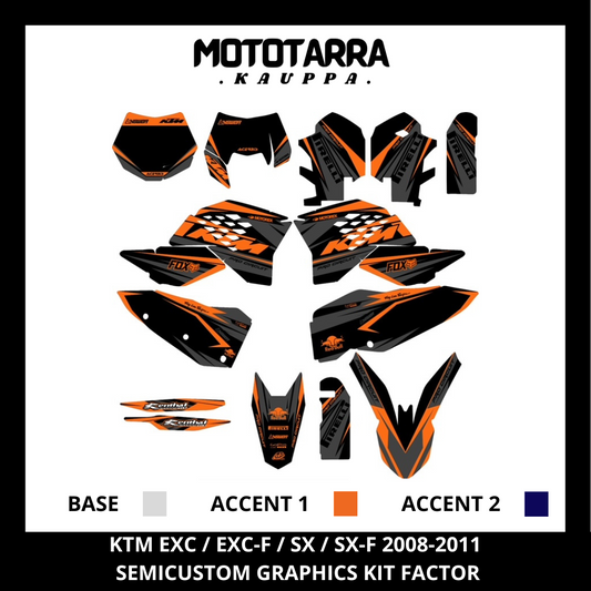  KTM EXC / EXC-F / SX / SX-F 2008-2011 Dekor