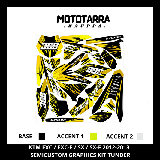 KTM EXC / EXC-F / SX / SX-F 2012-2013 TUNDER Tarrasarja