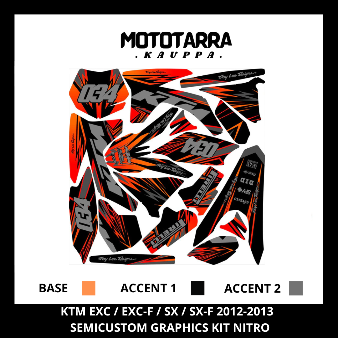 KTM EXC / EXC-F / SX / SX-F 2012-2013 NITRO Tarrasarja
