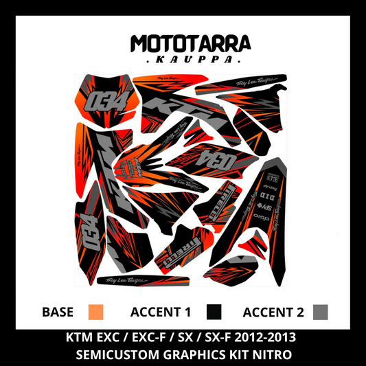 KTM EXC / EXC-F / SX / SX-F 2012-2013 NITRO Tarrasarja