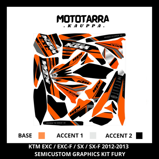 KTM EXC / EXC-F / SX / SX-F 2012-2013 FURY Tarrasarja
