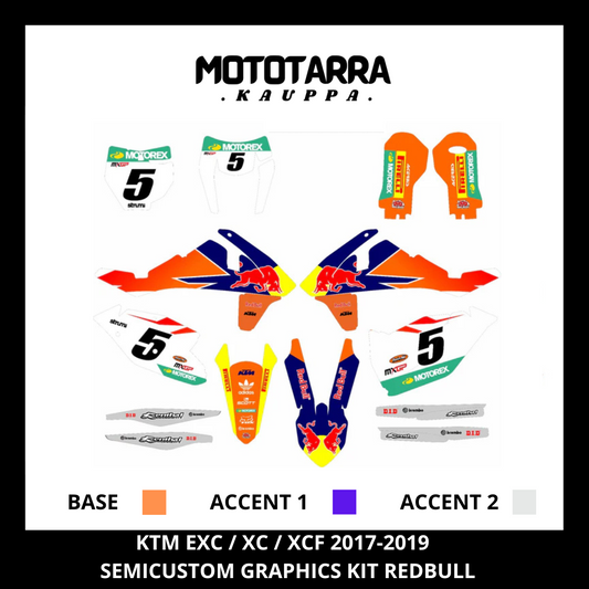 KTM EXC / XC / XCF 2017-2019 REDBULL Tarrasarja