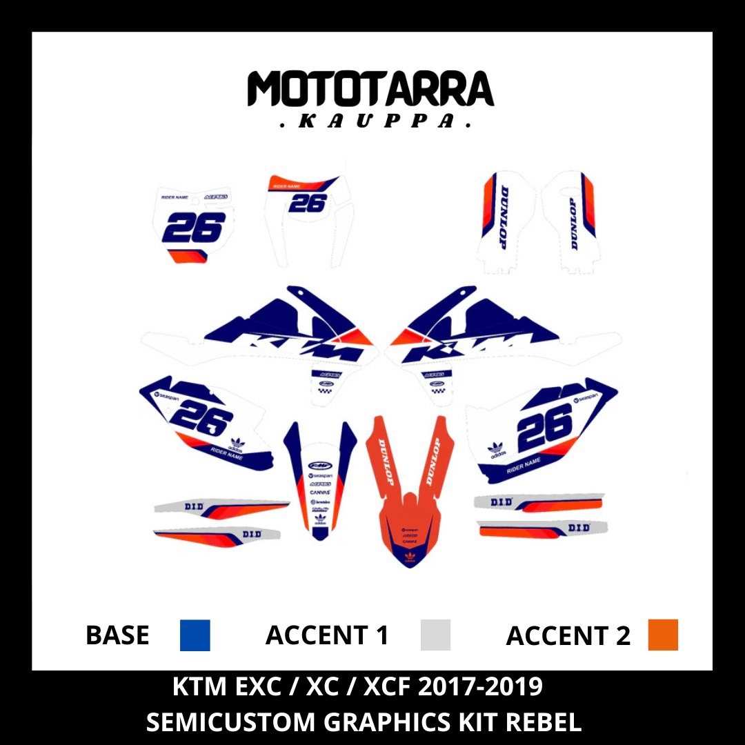 KTM EXC / XC / XCF 2017-2019 REBEL Tarrasarja