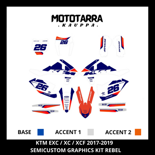 KTM EXC / XC / XCF 2017-2019 REBEL Tarrasarja