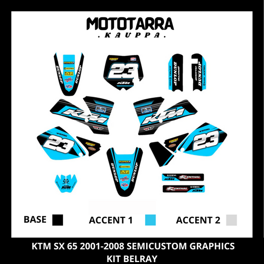 KTM SX 65 2001-2008 Graphic kit
