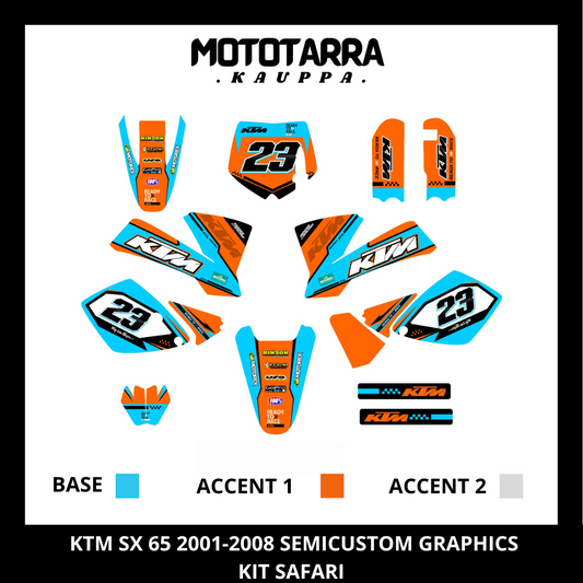 KTM SX 65 2001-2008 Graphic kit