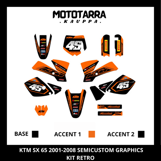 KTM SX 65 2001-2008 Graphic kit