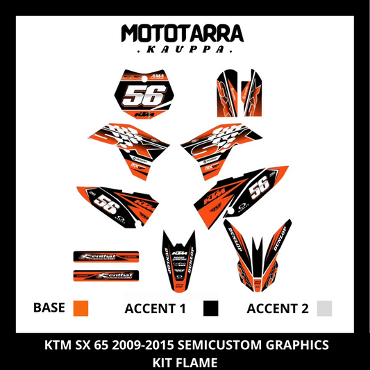 KTM SX 65 2009-2015 FLAME Graphic kit
