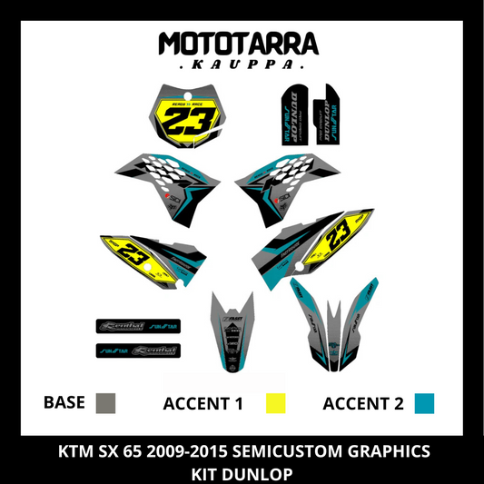 KTM SX 65 2009-2015 DUNLOP Graphic kit