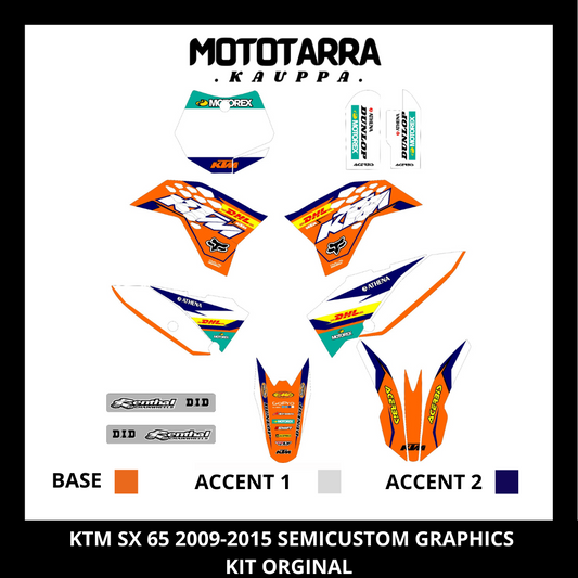 KTM SX 65 2009-2015 ORGINAL Klistremerkesett