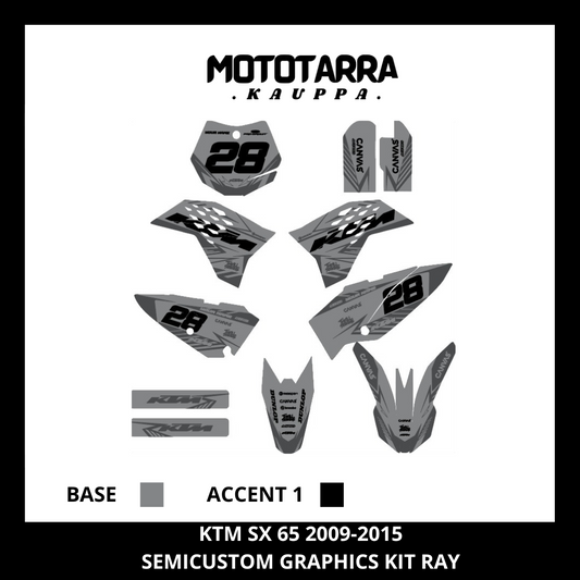 KTM SX 65 2009-2015 RAY klistremerkesett