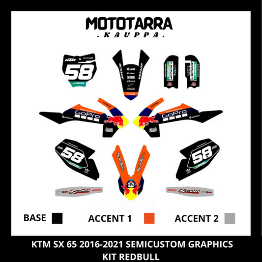 KTM SX 65 2016-2021 REDBULL Tarrasarja