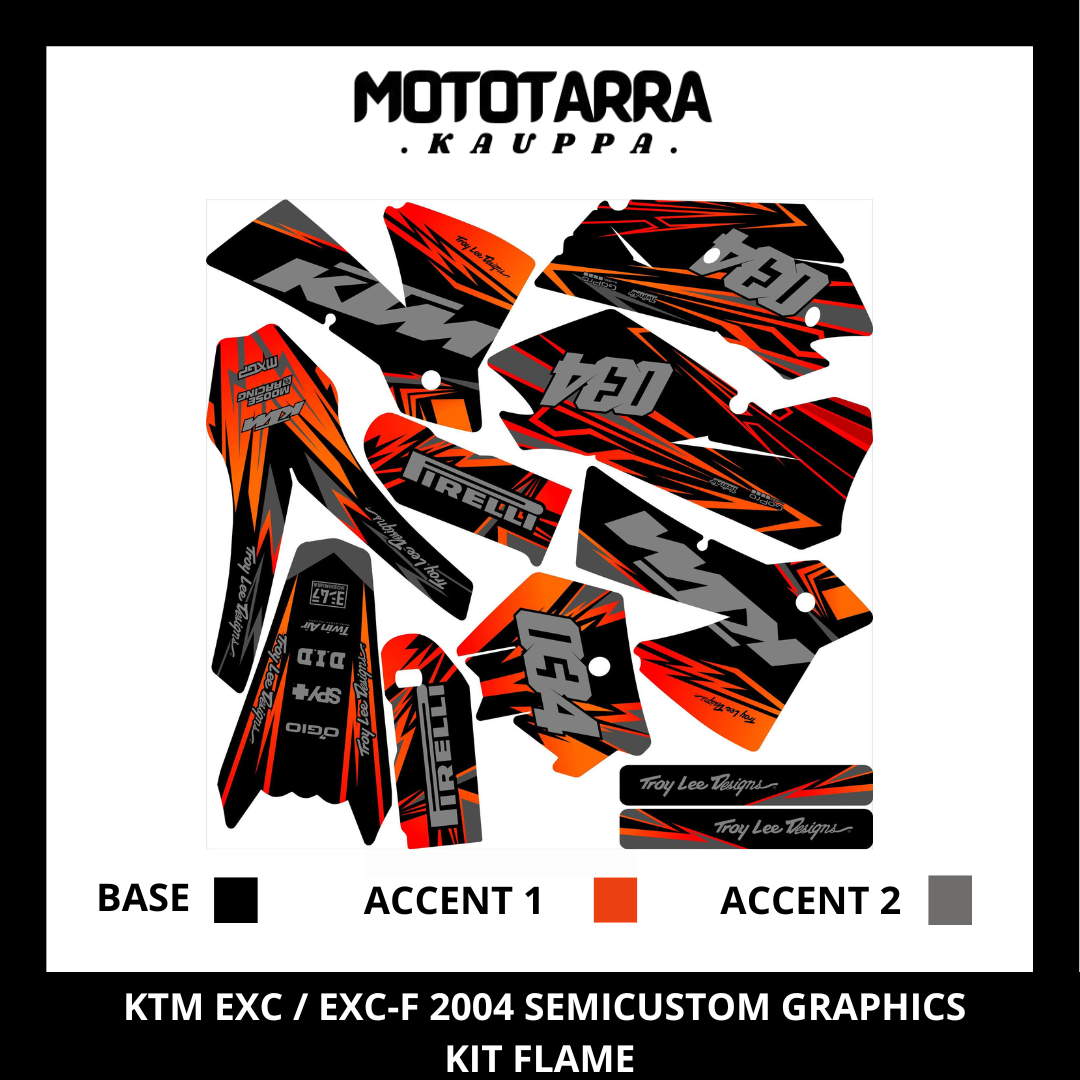 KTM EXC / EXC-F 2004 FLAME Tarrasarja