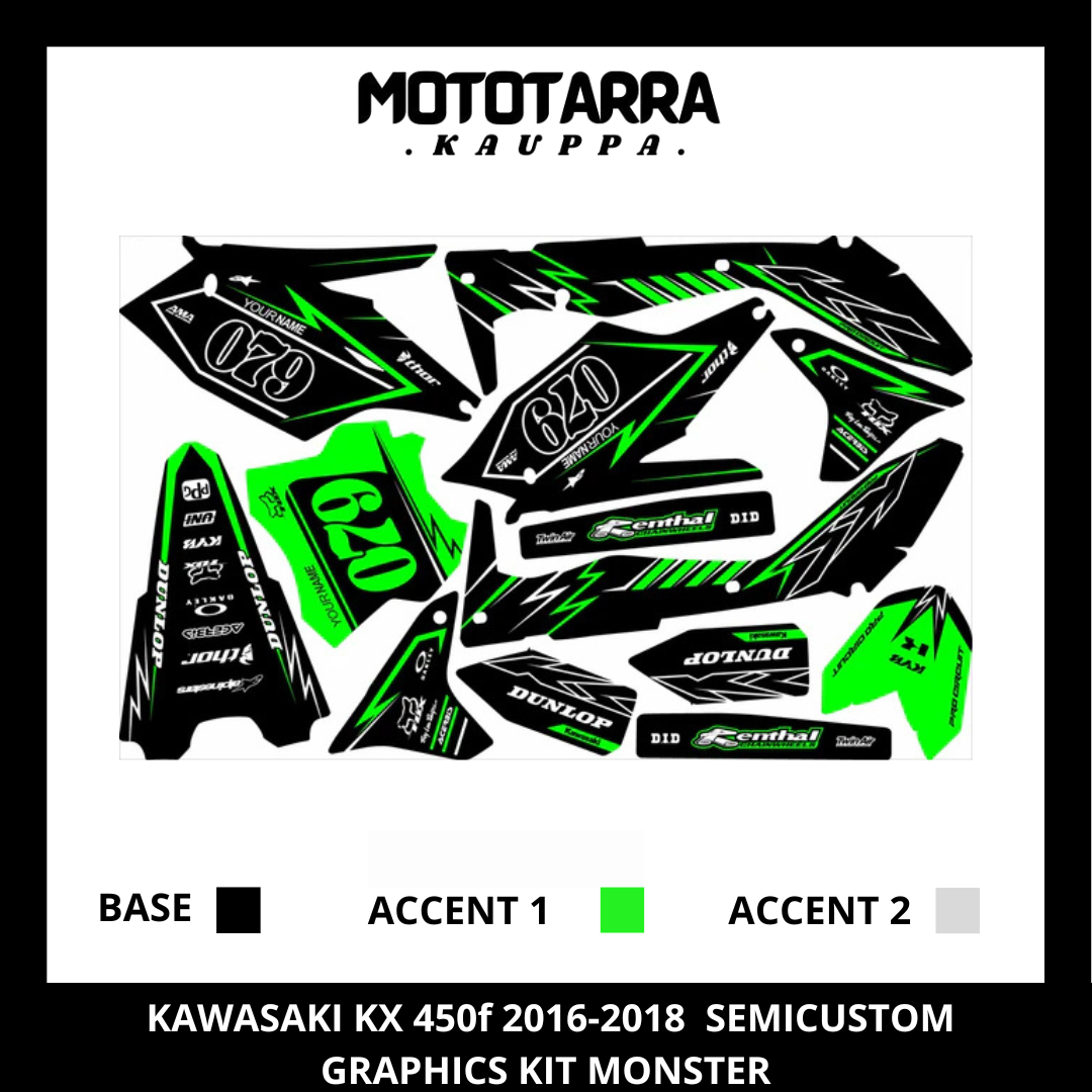 Kawasaki KX 450f 2016-2018 MONSTER Tarrasarja