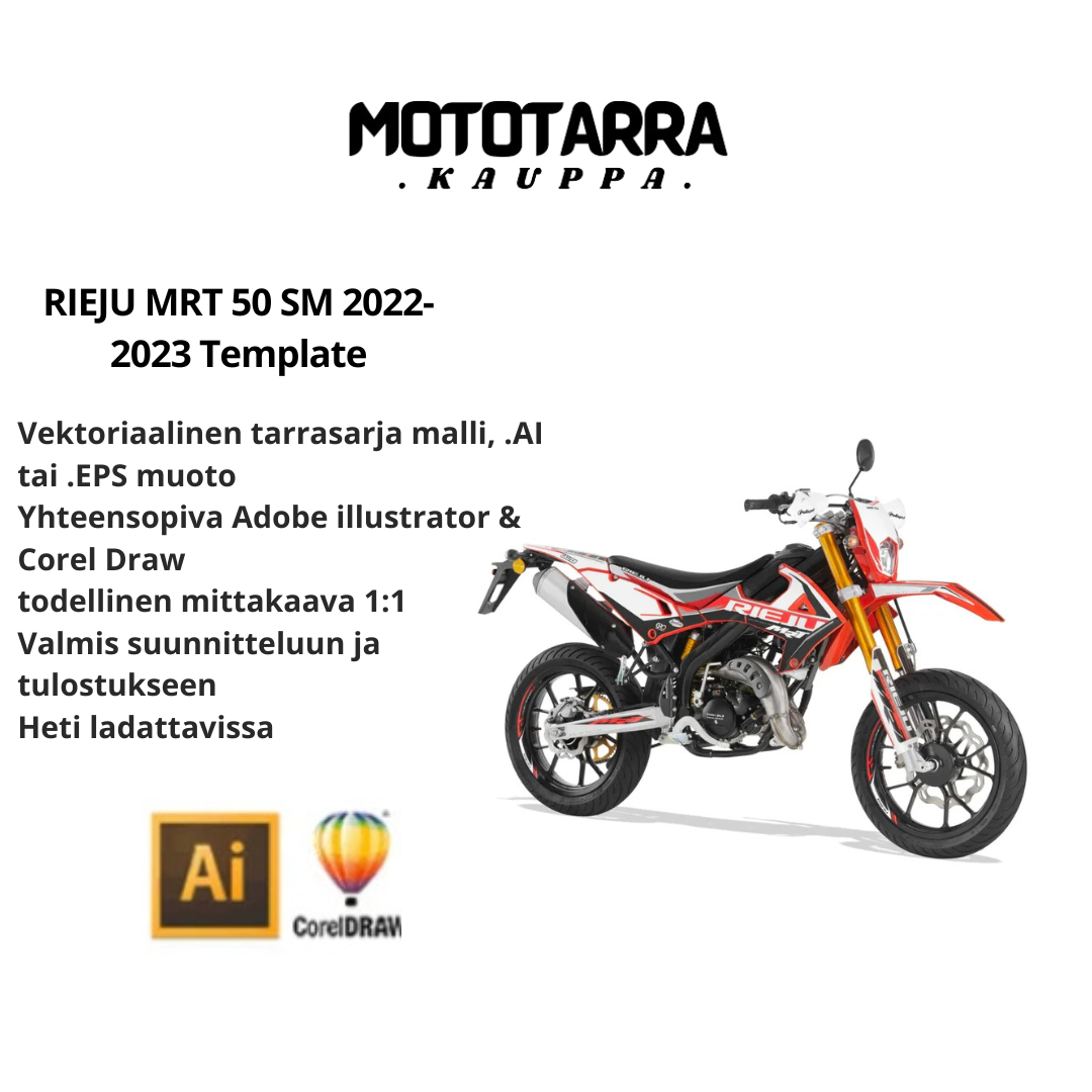 RIEJU MRT 50 SM 2022-2023 50cc Graphics Template