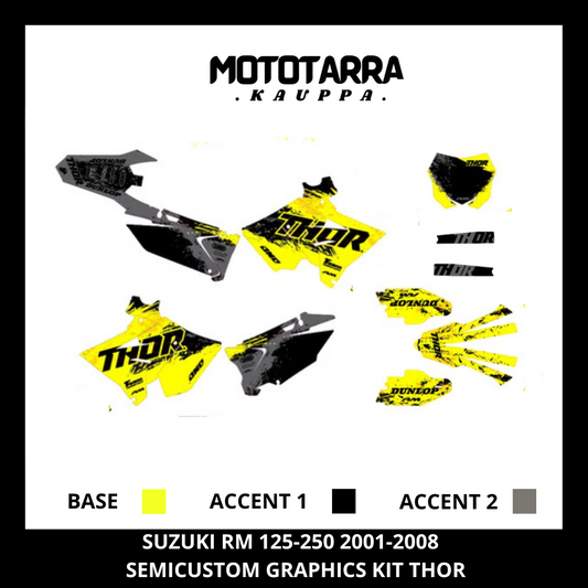 Suzuki RM 125-250 2001-2008 THOR klistremerkesett
