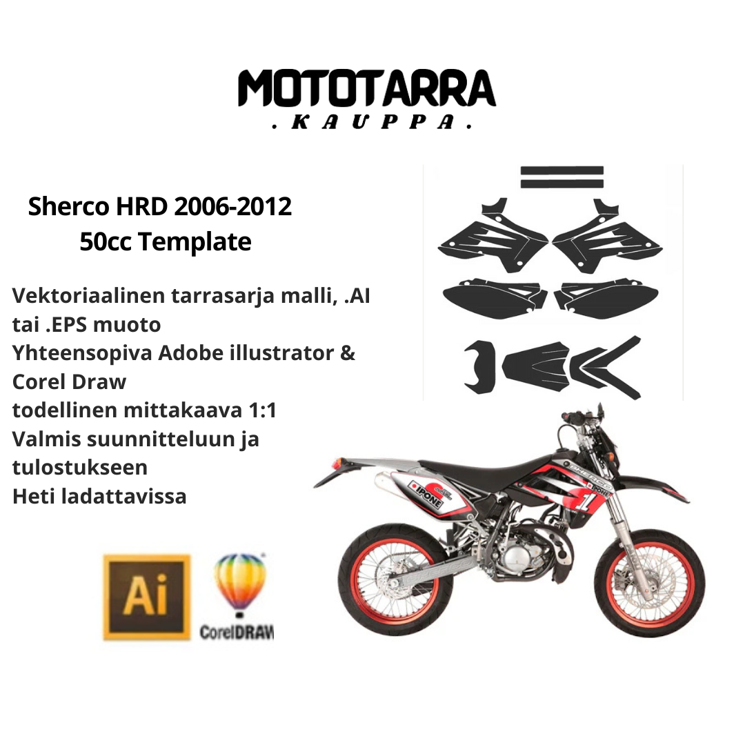 Sherco HRD 2006-2012 50cc Template